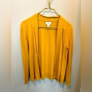 Old Navy Mustard Open Cardi